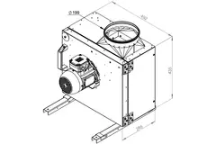 Boksventilator til røggas F400 - MPS 225 D2 F4 30