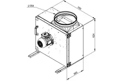Boksventilator til røggas F400 - MPS 355 D4 F4 30
