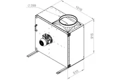 Boksventilator til røggas F400 - MPS 500 D4 F4 30