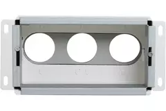 Vent-Axia Uniflexplus vægkollektor med bagtilslutning, isoleret 3 x Ø69mm til flad kanal 200 x 100mm