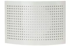 Ventilationsforsyningsventil Ø 125 mm med perforeret hætte til vægmontering HVID - DTQA125