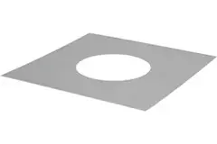 Dækplade diameter 500 mm firkantet I304 (D0.6)