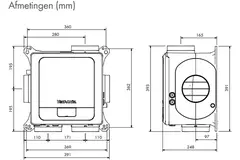 Vent-Axia Multihome BPD base 300 m³/t + fugtighedssensor - perilex-stik