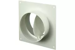 Rund vægplade i plast med kontraventil diameter: 150 mm - AFV150