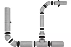 Isoleret T-stykke EPS diameter 200 mm