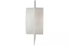Rund vægplade i plast med kontraspjæld, diameter: 125 mm - AFV125