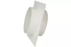 Rund vægplade i plast, diameter: 125 mm AFS125