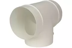 Rundt T-stykke i plast, diameter: 150 mm - AT150