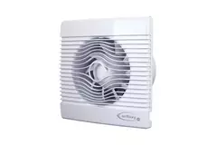 Badeværelsesventilator i hvid med fugtsensor og timer – Ø 150 mm (pRemium 150HS)