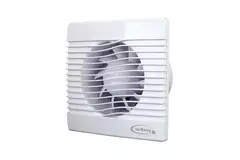 Badeværelsesventilator i hvid med fugtsensor og timer – Ø 150 mm (pRim150HS)