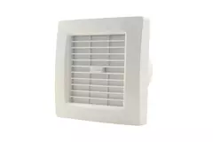 Badeværelsesventilator Ø 120 mm hvid med automatisk lukkeventil – luksus X120Z