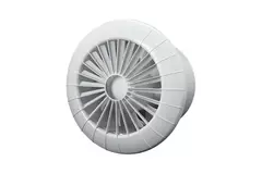 Rund badeværelsesventilator i hvid med timer – Ø 120 mm – aRid 120 BB TS