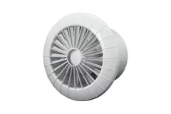 Rund badeværelsesventilator i hvid – fugtsensor og timer – Ø 120 mm – aRid 120 BB HS