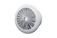Rund badeværelsesventilator i hvid med timer – Ø 150 mm – aRid 150 BB TS