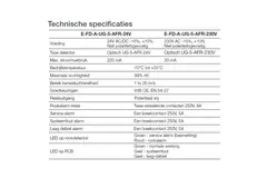 Røgsensor 230V til rektangulært brandspjæld - E-FD A SSA 950x250 230