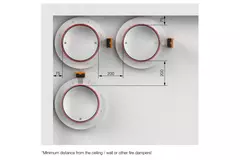 Brandspjæld rund kompakt 630 mm servomotor 24V - E-FDC DD M24 D630