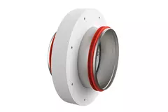 Brandspjæld rund kompakt 630 mm servomotor 24V - E-FDC DD M24 D630