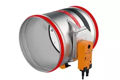 Brandspjæld cirkulær 630 mm servomotor 24V - E-FDC40 D630 M24 S