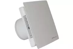Badeværelsesventilator Ø 100 mm – hvid med timer, fugtsensor og fjernbetjening BTV-ssst Supreme