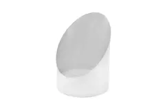 Rørdiffusor diameter 125mm 45 grader (Sendz. Verz.) RAL9010