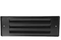 Udvendigt væggitter overflademonteret 300 mm x 100 mm SORT