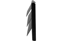 Udvendigt væggitter overflademonteret 300 mm x 100 mm SORT