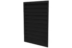 Vægriste i galvaniseret stål 300x400 - RAL 9005
