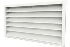 Ydervægrist 800x500 aluminium med faste ventilatorblade