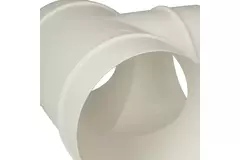 Rundt T-stykke i plast, diameter: 150 mm - AT150