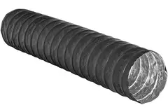 Combidec-ventilationsslange i aluminium med yderlag i polyester, SORT, Ø80 mm (10 meter)