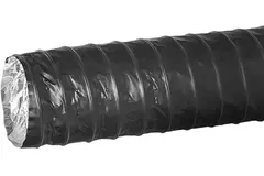 Combidec-ventilationsslange i aluminium med yderlag i polyester, SORT, Ø80 mm (10 meter)