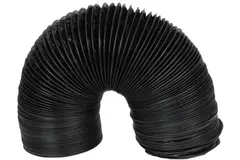 Combidec-ventilationsslange i aluminium med yderlag i polyester, SORT, Ø80 mm (10 meter)