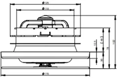 Zehnder ComfoValve Luna E125 udsugningsventil