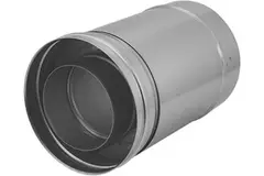 Koncentrisk diameter 80 - 125 mm glidestykke I316L/I304 (D0,5/0,5) (inkl. indvendigt rør af tætningsgummi)