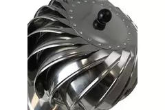 Vinddrevet tagventilator Cowl 200 mm rustfrit stål inklusive tagplade – 115m3/h