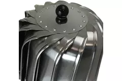 Vinddrevet tagventilator Cowl Oblong 150 mm rustfrit stål inklusive tagplade – 325m3/h