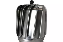 Vinddrevet tagventilator Cowl Oblong 150 mm rustfrit stål inklusive tagplade – 325m3/h