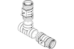 Isoleret volumenregulator EPS diameter 200 mm