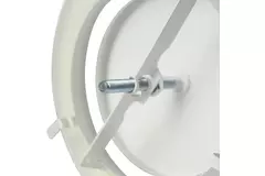 Ventilationsudsugningsventiler metal Ø 200 mm RAL 9010h RAL 9010 fjederclips- DVSC200