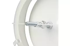 ventilationstilførselsventil metal Ø 80 mm RAL 9010 RAL 9010h fjederclips - DVSC-P080