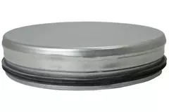 Spiraldæksel Ø200 mm til spiralrør – galvaniseret