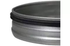Spiraldæksel Ø200 mm til spiralrør – galvaniseret