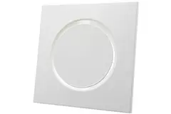 Udsugningsventilationsventil i metal, firkantet Ø 100 mm hvid med friktionsfjedre - DVSQ100