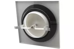 Udsugningsventilationsventil i metal, firkantet Ø 100 mm hvid med friktionsfjedre - DVSQ100