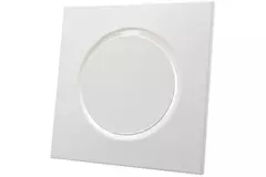 Ventilationsforsyningsventil i metal, firkantet Ø 100 mm hvid med friktionsfjedre - DVSQ-P100