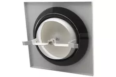 Ventilationsforsyningsventil i metal, firkantet Ø 100 mm hvid med friktionsfjedre - DVSQ-P100