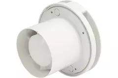 Rund badeværelsesventilator Ø 100 mm hvid – design EAT100