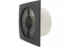 Badeværelsesventilator Ø 125 mm antracit med timer – EE125TA