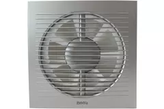Badeværelsesventilator Ø 125 mm sølv med timer – EE125TS