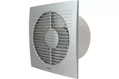 Badeværelsesventilator Ø 125 mm sølv med timer – EE125TS